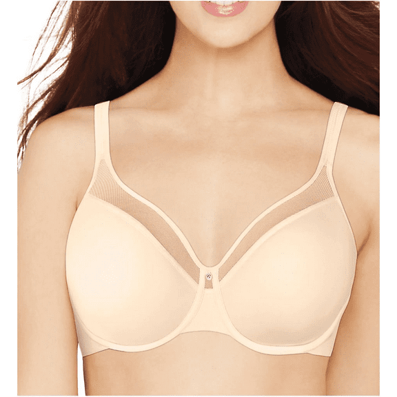Bali LIGHT BEIGE One Smooth U Ultra Lite Illusion Neck Bra, US 36B, NWOT