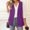 Purple, variant on Vest for Women Winter Coats for Women Fashion Women Cardigan Collar Sleeveless Casual Coat Blazer Blouse Christmas Gift for Couples for Outdoor Activities and Hiking L