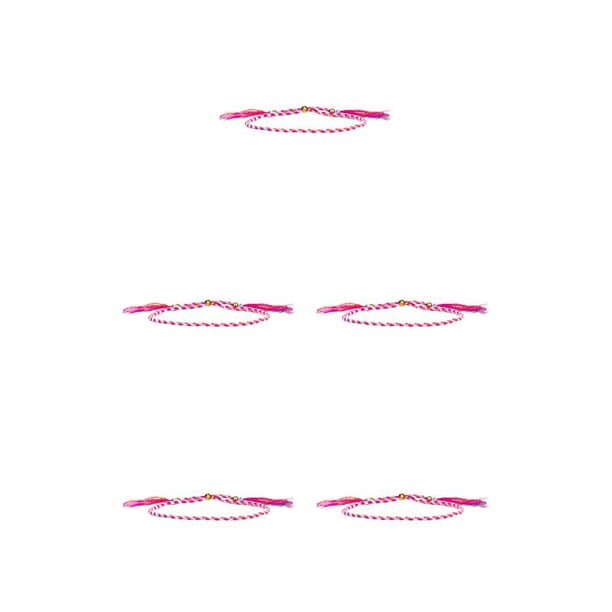 Qarigey trenzada Mujeres Hombres Accesorios de joyería Pulseras de hilo ajustable con borlas Decoraciones Tipo 3 Type2 NO2 Qarigey CBP321356