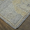 thumbnail image 2 of Feizy Grafton Transitional Floral & Botanical, Blue/Gray/Yellow, 1'6" x 1'6" Swatch Stain Resistant Easy Care Kid Friendly Craftsman Design Carpet for Living Dining Bed Room, 2 of 8