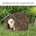 thumbnail image 6 of Usmixi Clearance Winter Outdoor Pet House Padded House Foldable Stray House Sunscreen Weather-proof Heat Insulated Shelter Enclosure for Cats Dogs Rabbits- Portable Water-proof Tent for Feral, 6 of 7
