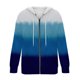 thumbnail image 5 of Pntutb moda mujer manga larga cremallera frente abierto suelta prendas de vestir exteriores blusa estampada abrigo Tops bolsillos blusa con capucha liquidación Pntutb Pntutb-6479, 5 of 5