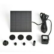 LUDLZ Monocrystalline Silicon Solar Bird Bath Fountain, Multicolor