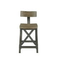 thumbnail image 3 of INK+IVY Lancaster Oak and Silver Counter Stool with Back II104-0429, 3 of 4
