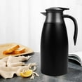 thumbnail image 5 of SSAWcasa Coffee Carafe Airpot 68oz Insulated Coffee Thermos Stainless Steel Coffee Dispenser for Hot Beverage - Keep 12 Hours Hot, 24 Hours Cold (Black), 5 of 7