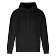 thumbnail image 6 of Men's Waffle Hoodies Solid Color Casual Long Sleeve Hooded Sweatshirts Lightwieght Fall Jackets with Drawstring, 6 of 7