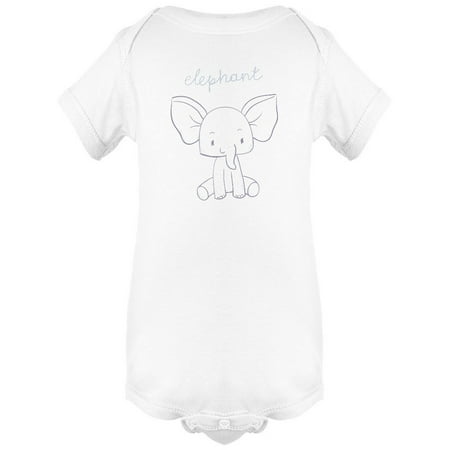 

Beautiful Baby Elephant Bodysuit Infant -Image by Shutterstock Newborn