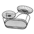 thumbnail image 1 of Cesta de frutas para encimera de cocina, cesta de malla metálica multiusos, organizador de 3 niveles Negro B, 1 of 7