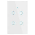 thumbnail image 2 of 1/2/3/4 gang TUYA WiFi Smart Touch Switch Bouton Mural pour Alexa et Google Home Assistant, 2 of 10