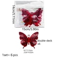 thumbnail image 3 of fheaev Double Valentine's Day Decorative Wall Stickers Glitter Decorative Stickers Stereoscopic Set Of 6, 3 of 9