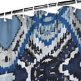 thumbnail image 3 of Blue Geometric Pattern Shower Curtain 72"x84" ,Bathroom Decorative Shower Curtains Set with 12 Hooks,Modern Waterproof Washable Shower Curtain, 3 of 6