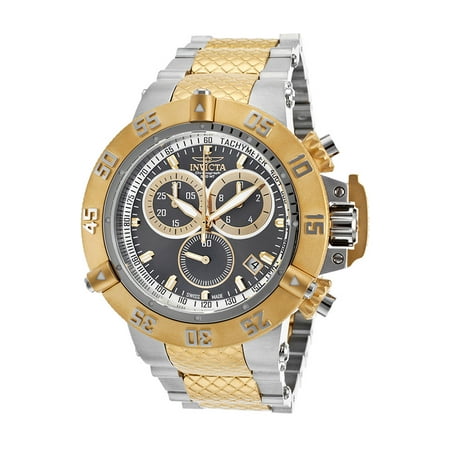 Gold Chronograph Swiss - Men's Subaqua 15948 Gold Stainless-Steel Swiss Chronograph Diving Watch