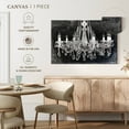 thumbnail image 5 of Elephant Stock Grunge Crystal Chandelier Wall Art - Horizontal Canvas Wall Art - Living Room Wall Decor - Decor Elements Canvas - Gray And Black Decor - 51" x 34", 5 of 8