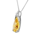 thumbnail image 2 of Galaxy Gold 14K Solid Gold 5 Carat Natural Citrine Necklace for Women - Rose Gold Fine Jewelry, 2 of 3