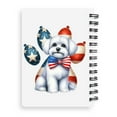 thumbnail image 2 of Patriotic Maltese 4th of July Independence Paws Spiral Bound Journal Maltese Dog Lover Gifts Idea 5x7in Spiral Notebook - 02010, 2 of 5