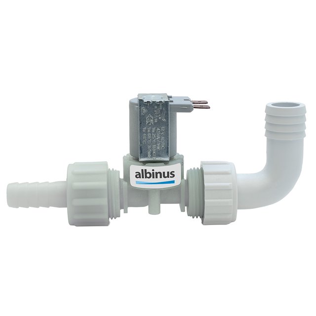 Electroválvula Albin Group 12V para sistema centralizado de agua dulce