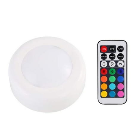 

RGB LED Closet Light Wireless Dimmable Touch Sensor Under Cabinet Light LED Puck Light Wardrobe Night Lights