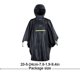 thumbnail image 4 of Advancent Poncho de lluvia Accesorios de escalada a prueba de agua Ropa de lluvia exterior resistente al desgaste Impermeables útiles para ciclismo Paraguas de lluvia Negro Advancent HA060485-02, 4 of 6