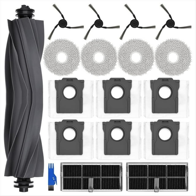 Para X40 Ultra Robot Aspirador Cepillo Lateral Principal Filtro Hepa Paño de Fregona Bolsas de Polvo Accesorios