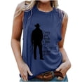 thumbnail image 2 of DailyTrove Women's Graphic Tank Top - Polyester Casual Western & Festival Wear, Stylish for Gatherings, 2 of 6