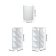 thumbnail image 2 of Milue Desktop 4-grid Clear Matte Pen Holder Makeup Brushes Organizer Holder for Home, 2 of 11