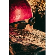 Open Water Swim Goggles {Bonfire  Revo Lens in Black Frame} Anti Fog Lenses, Silicone In-Socket Eye Cups, Four Interchangeable Nose Bridges and Adjustable Strap