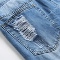Men's Destroyed Skinny Jeans Stretch Slim Fit Ripped Patched Washed