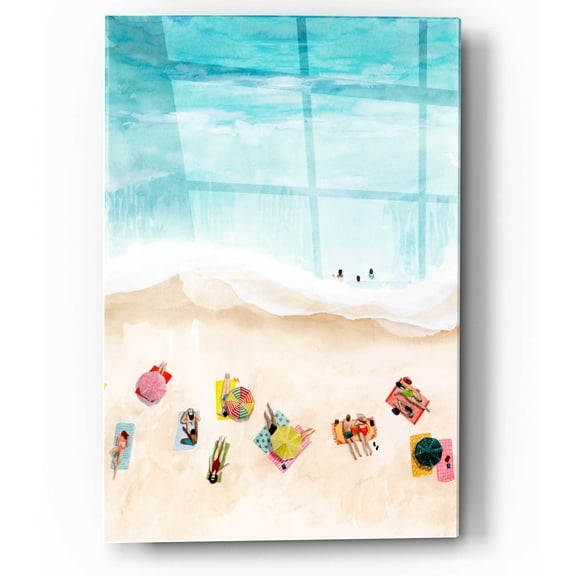 Epic Art 'Beach Week II' by Grace Popp, Acrylic Wall Glass, 12"x16"