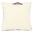 thumbnail image 3 of SAFAVIEH Maralyn Striped Floor Pillow, 24" x 24", Black/Beige, 3 of 5
