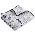 thumbnail image 1 of Levtex Home - Beach Life - Quilted Throw - 50x60in. - Nautical - Navy and White - Reversible Pattern - Cotton Fabric, 1 of 4