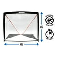 Brine 4ft Lacrosse Goal 4' x 4' x 4' with heavy duty flexible posts