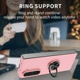 thumbnail image 5 of ELEHOLD Slim Case for Samsung Galaxy Z Fold 7 Rugged Case with Metal Ring Holder Kickstand Support Magnetic Car Mount Holder Shockproof Case for Samsung Galaxy Z Fold 7,Pink, 5 of 9
