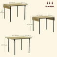 thumbnail image 3 of HOMCOM Table à Manger Pliante, Table à Rabat pour Petit Espace, Bois Naturel, 3 of 10