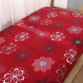 thumbnail image 3 of Armless Sofa Bed Cover Stretch Spandex Sofa Bed Slipcover Folding Couch Sofa Futon Cover Without Armrests Furniture Protector for Living Room Pets (Floral,Red), 3 of 6