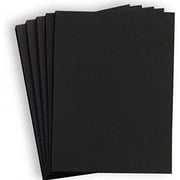 Hamilco Black Colored Cardstock Paper - 8 1/2 x 11" 65 lb Cover Card Stock - 50 Pack