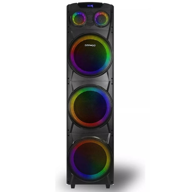Bafle Torre De Sonido Daewoo Bluetooh Bocina Inalámbrica Portátil 10" Luz Led DW2022 DAEWOO Bafle