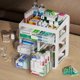 thumbnail image 3 of Caja de medicamentos for el hogar, caja de almacenamiento pequeña de tamaño familiar, tipo cajón, caja de medicamentos de gran capacidad, caja de medicamentos médicos de múltiples capas, 3 of 6