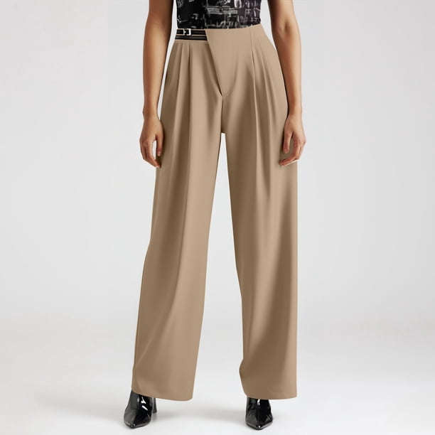 WILLBEST Pantalones Deportivos Ligeros con Forro para Mujer, de Pierna Recta y Ancha, para Entrenamientos y Comodidad Diaria, con Bolsillos. Extra Grande