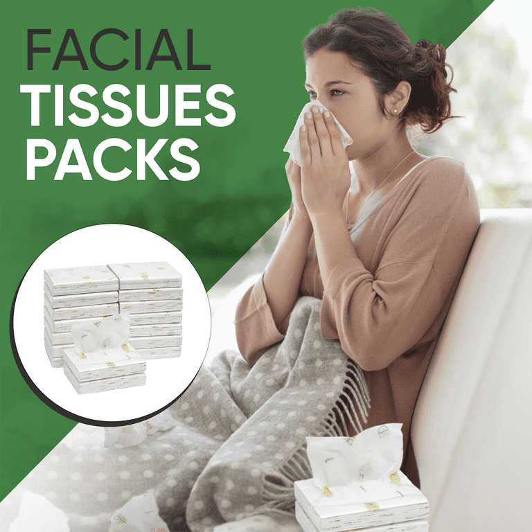 Clover Cylinder Facial Tissues for Car or Small Space，4 Tubes 3