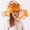 Orange, variant on HAIJIE hat women Women's Fascinator Bridal Tea Party Wedding Hat Sunhat Men Floppy Hat Hats for Women Fashionable Men Beach Hats Women Hat Yikes Hat Brimmed Hiking Hat Beach Hat Visor round Hats Men