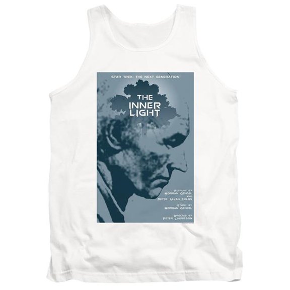 Trevco CBS2141-TK-1 Star Trek & Tng Season 5 Episode 25 Adult Cotton Tank Top, White - Small