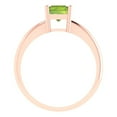 thumbnail image 4 of Solitaire Engagement Ring for Women - 1.75ct Natural Peridot in 14K Rose Gold Promise Ring, 4 of 6