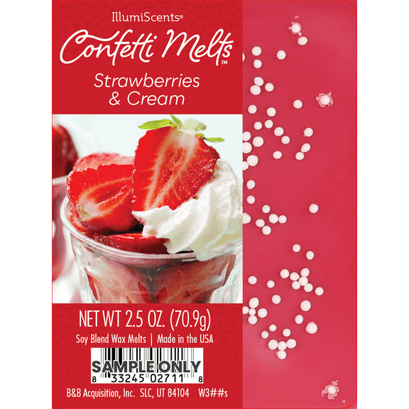IllumiScents STRAWBERRIES & CREAM WAX MELT