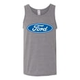 thumbnail image 2 of Wild Bobby, Ford Motors Blue Logo, Cars and Trucks, Men Graphic Tank Top, Heather Grey, Large, 2 of 4