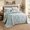Soft Green-Extra Wide Super King (128" x 120"), variant on Soft Green Extra Wide Super King (128" x 120") Jacquard Damask Bedspread Set