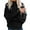 Black, variant on Winter Sweaters for Women 2024 Women Casual Solid Long Sleeve Thick Knit Pullover Crewneck Sweater Coat Army Green XXL