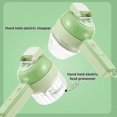 thumbnail image 3 of Multifunctional 4 In 1 Handheld Electric Vegetable Cutter Set, Portable Wireless Food Chopper, 3 of 5