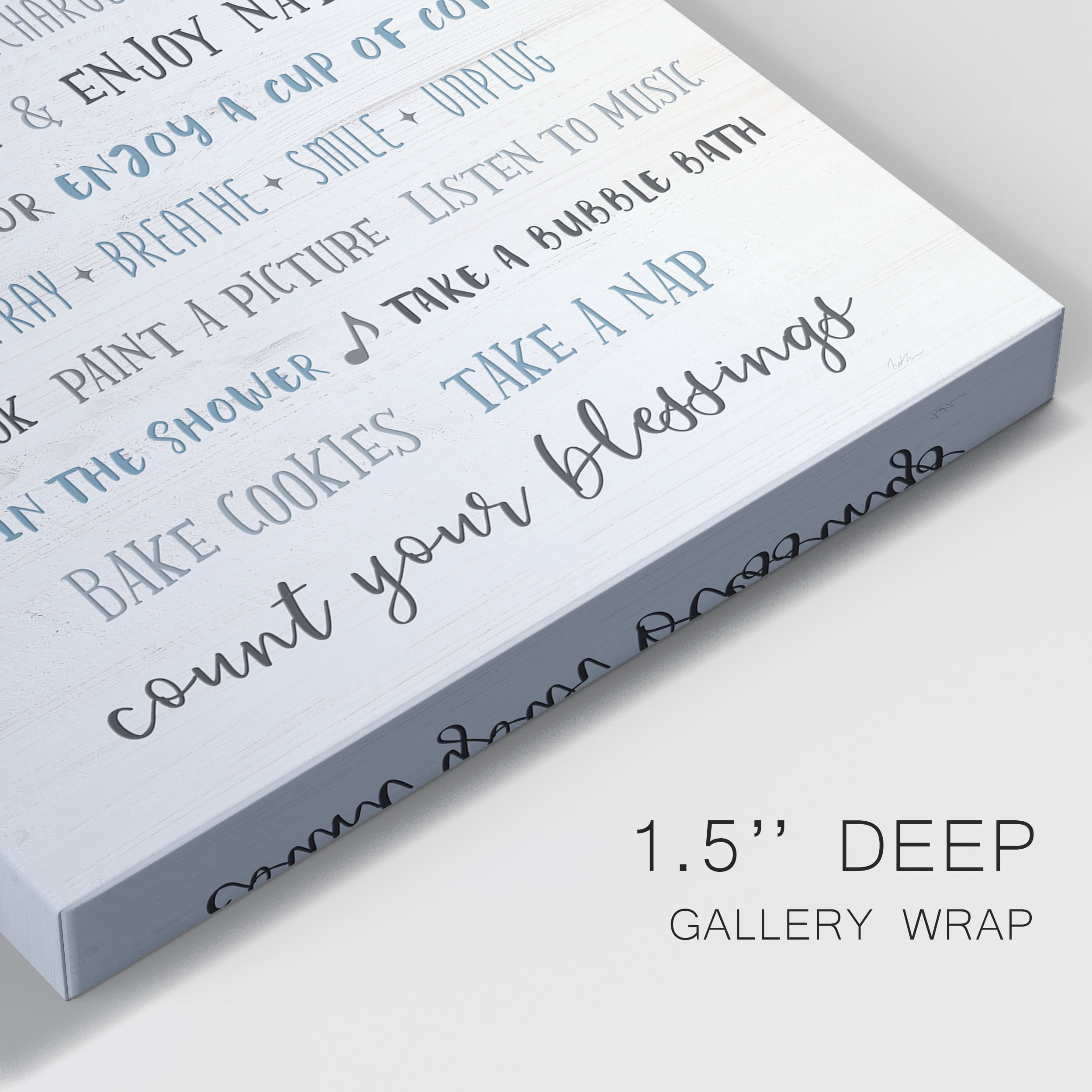 Guide to Self Care Premium Gallery Wrapped Canvas - Ready to Hang - 12 x 18