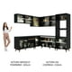 thumbnail image 5 of Madesa Gabinete de Cocina Integral Completa de Esquinero 452 cm Reims Negro 01, 5 of 8