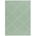 thumbnail image 2 of SAFAVIEH Machine Washable Rug Indoor/Outdoor Bermuda Collection - Bermuda Travis Diamond Indoor/Outdoor Area Rug, Green/Ivory, 5'3" x 7'6", 2 of 13